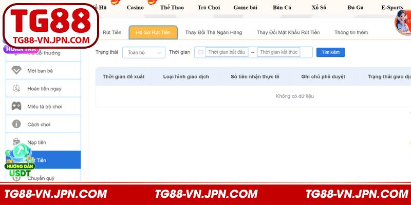 Yêu cầu sẽ cần phải đáp ứng khi rút tiền TG88